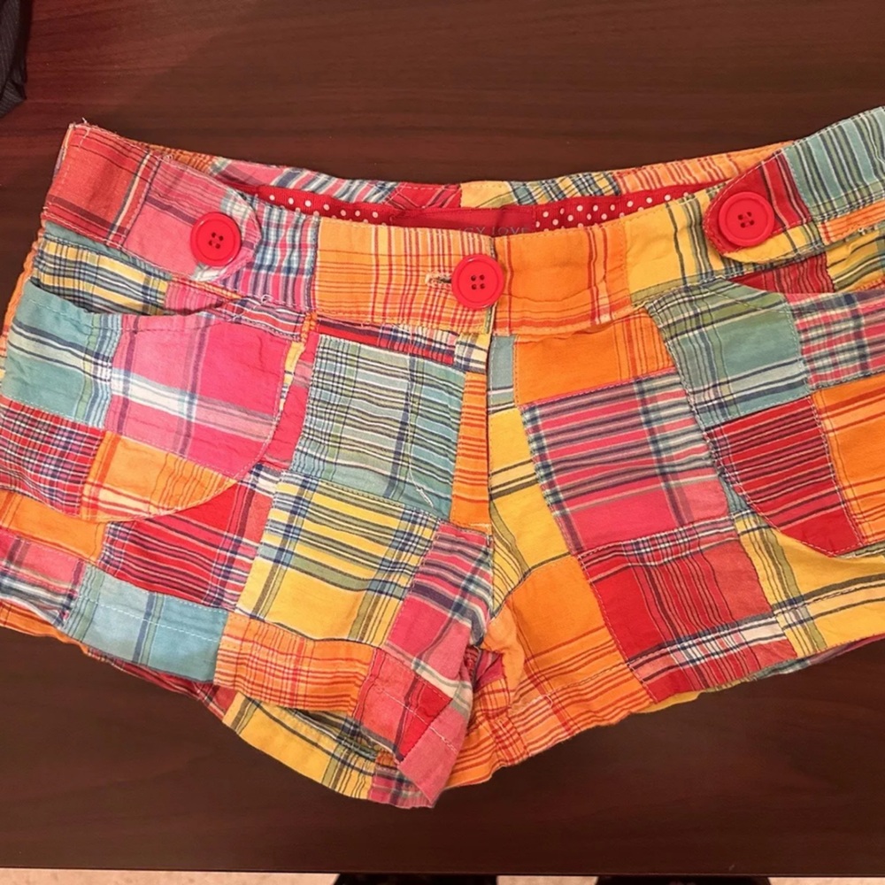 Lucy Lucy love multi color short-shorts size 5